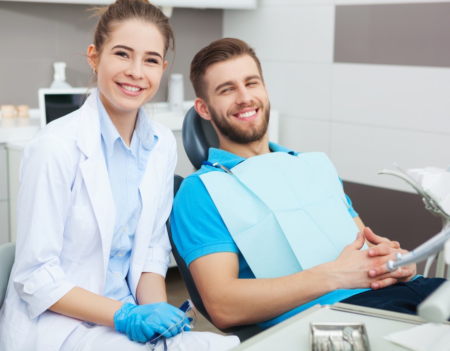 Happy Patient At Dental Office In Strongville, OH